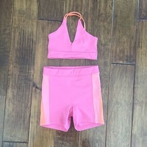 Laci x Five Dancewear Sunset Bra Top & PCH Short - NWOT. Top YXL & Short YXL
